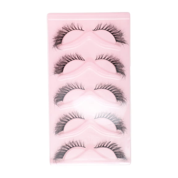 Unique Bargains 5 Pair Dense False Eyelashes for Makeup Black QLF02