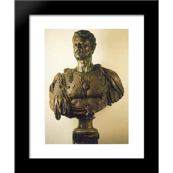 Bust of Cosimo I 20x24 Framed Art Print by Benvenuto Cellini