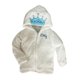 thumbnail image 3 of Kit 2 Chamarras con Gorro Bordado Kiss Queen and King Baby Kisses KitB357, 3 of 4