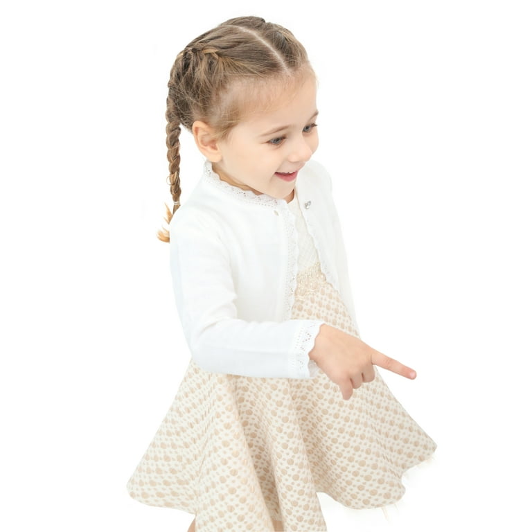 Baby girl cream bolero cardigan sale
