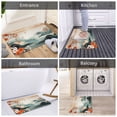 thumbnail image 6 of DouZhe Doormat Non-Slip Washable Floor Mat, Indoor Area Rug Oriental Style Watercolor Waves Pattern Carpet, 24x16 inches, 6 of 7