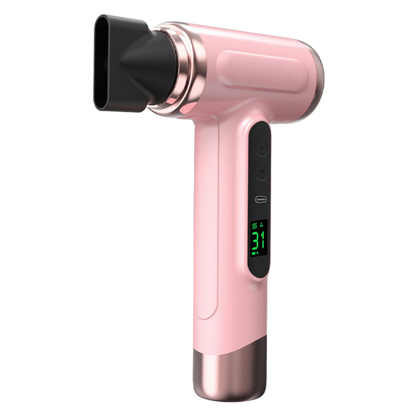 BRELIL Portable Battery Hair Dryer, USB Rechargeable Cordless Hair Dryer For Travel, 15000mAh Long Lasting Power, Dual Speed Adjustable Hot Cold Air, Compact Hairdryer For Camping Gym Dorm Home Use