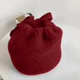 thumbnail image 5 of Wuphunn Knit Warm Winter Beanie, Ear Flap Headwear for Adults Red One Size, 5 of 7