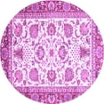 thumbnail image 1 of Ahgly Company Indoor Round Abstract Purple Modern Area Rugs, 3' Round, 1 of 4