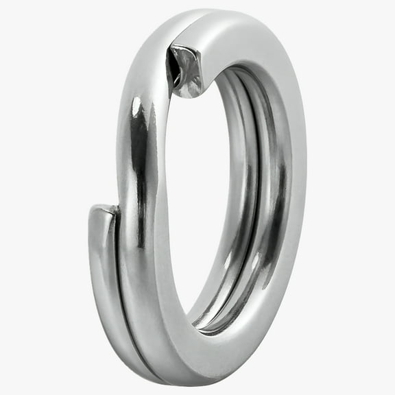 Dr.Fish 100 Pack Fishing Stainless Steel Split Ring High Strength