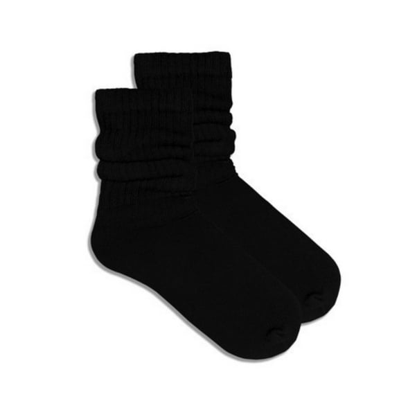 Black Slouch Socks (Adult Medium - Women's Shoe Sizes 5-10)