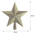 thumbnail image 5 of 20cm Star Christmas Tree Topper Glitter Christmas Tree Decoration For Party Home Decoration, 5 of 5