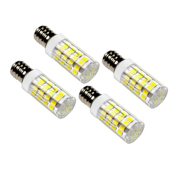 HQRP 4-Pack E12 110V LED Light Bulb Cool White for LG 6913EL3001A Dryer Light Bulb Replacement