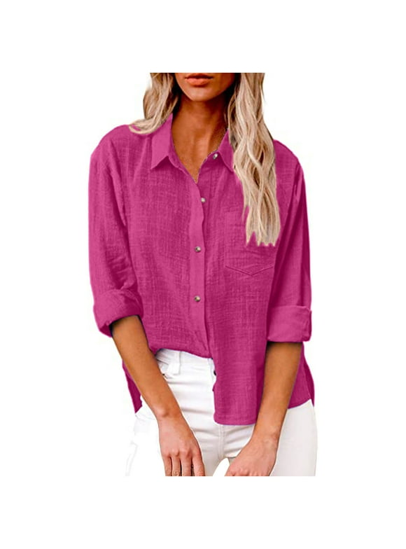 Women's Long Sleeve Button Down Shirts