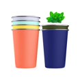 thumbnail image 1 of 6 PCS Vasos de Acero Inoxidable Apilable 500ml, Taza Termica Frio y Caliente, Diseño en Color Mate, para Hogar, Fiesta y Viajar(color), 1 of 4