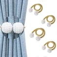 thumbnail image 1 of Paquete de 4 alzapaños magnéticos para cortinas, prácticos alzapaños para cortinas, soporte tejido para cortinas de ventana, sujeta cortinas, lazos para cortinas, alzapaños de 16 pulgadas Fokelyi WMPH-1413-1, 1 of 7