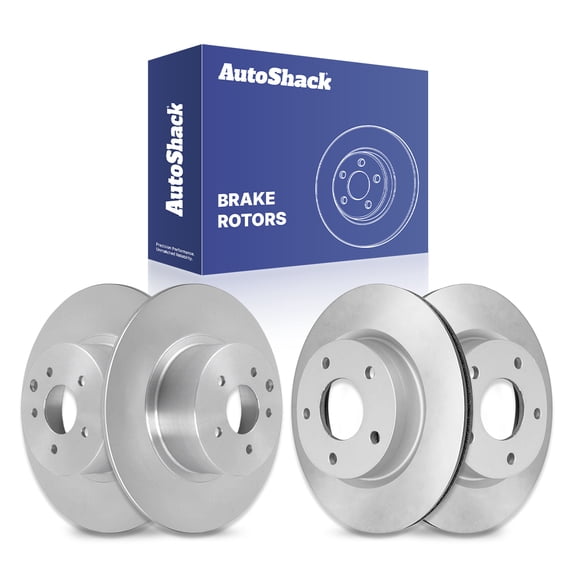 AutoShack Front & Rear Brake Rotors | Replacement for 2013-2019 Nissan Sentra 1.8L FWD | Coated | 4-PC Set | ArmorStop