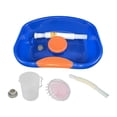 thumbnail image 1 of Jumpingount Lavabo de champú para cama Lavabo de cabello Tina de con manguera Ropa interior con copa de cepillo, 1 of 1
