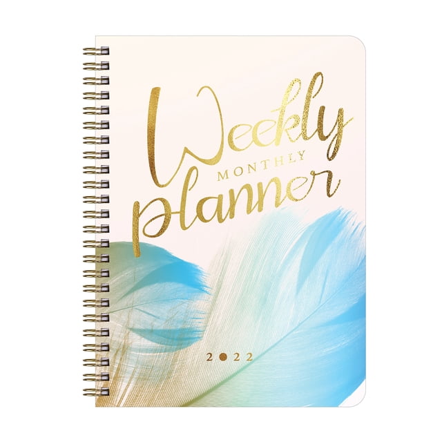 FlyFlise A5 Notebook Meeting Organizer Travel Journal Daily Spiral Plan Notebooks 2022 Monthly