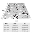 thumbnail image 3 of Bixox Fleece Blanket PandasBetween Clouds and Stars Pattern Super Soft Double-Sided Microfiber Flannel Blanket for Sofa, Bed, Couch,Suitable for All Seasons -, 3 of 5