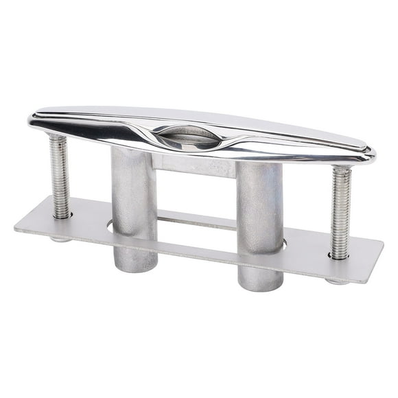 Pull Up Boat Cleat, Fade Proof Retractable Flush Mount Dock Cleat with Back Plate for Freighter