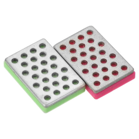 

Uxcell 1.2 x0.8 Fine/Extra Fine Ski Snowboard Whetstone Diamond Stone Edge Sharpener Fuchsia/Green 2 Pack