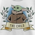 thumbnail image 2 of Girl's Star Wars: The Mandalorian The Child Banner  Graphic Tee White Small, 2 of 4