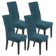 thumbnail image 1 of Juego de 4 Fundas de Silla Impermeables Uxcel, Fundas de Silla de Jacquard Elásticas para Comedor, Lavables [Verde Oscuro], 1 of 1