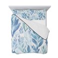 thumbnail image 7 of Blue Green Botanical Twin XL Size Down Alternative Comforter, Lightweight Comforter Quilt Bedding Set with Pillow Shams Summer Watercolor Leaf Plant All Seasons Bed Comforter Duvet Insert 68"x98", 7 of 7