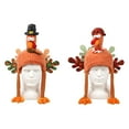 thumbnail image 5 of Junepar Thanksgiving Turkey Hats Thanksgiving Novelty Turkey Hats Winter Decorations Funny Hat for Christmas Holiday Party Favor Supplies - B, 5 of 7