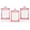 Pink, variant on 3 Pack Qtip Holder Dispenser, 16oz Bathroom Organizer and Storage Canisters, Glass Apothecary Jars with Lid - Home Decor, Room Decor Aesthetic (Frosted White)