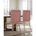 thumbnail image 5 of nqOlkjepod Country Star Chair Covers Set of 6, Decorative Chair Back Cover, Farmhouse Red Buffalo Plaid Rustic Dining Room Chair Slipcovers Removable Chair Protectors Covers for Party Banquet, 5 of 7