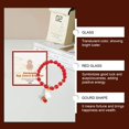 thumbnail image 4 of Opehuo Bracelet Perlé Bracelet en Cristal, Bracelet Perles Rouges Gourde Blanche, Bracelet Pixi Invitation à la Fortune, Bracelet de Prière, Bracelet Améthyste, Cadeau pour Petit Ami Ami Ami Famille, 4 of 9