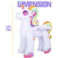 thumbnail image 7 of Gold Toy Inflatable Unicorn Yard Sprinkler for Kids, Water Sprinklers for Lawns or Garden (4 Feet), 7 of 7