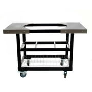 Primo Steel Cart With Stainless Steel Side Tables For Oval Junior - PG00320