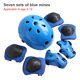 thumbnail image 1 of Juego de equipo de protección para niños, rodilleras protectoras de muñeca, coderas, bicicleta, monopatín, patinaje sobre hielo, Protector de rodilla, seguridad deportiva, 7 piezas Fivean Cascos de ciclismo, 1 of 2