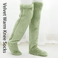 thumbnail image 4 of Over Knee Fuzzy Socks Fuzzy Long Leg Warmers Winter Home Fuzzy Sleeping Socks, 4 of 6