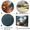 thumbnail image 3 of Designart "Simplistic Shark Predation" Coastal Animal Canvas Art Print, 3 of 7