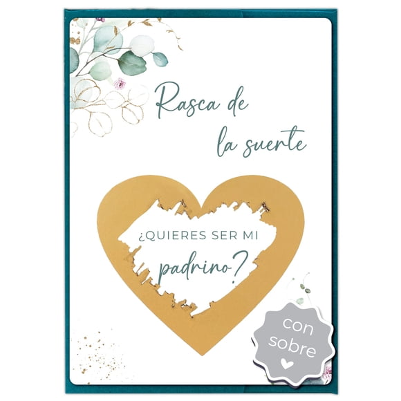 Tarjeta rasca y gana Will You Be My Godfather Joli Coon
