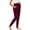 Wine, variant on Sakmal High Waisted Women Leggings Buttery Soft Cotton Maternity Yoga Pants Plus Size Long Solid Leggings