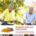 thumbnail image 7 of Turmeric Curcumin Supplement, with Organic Turmeric & Omega-3, 95% Curcuminoids, Biomelain & Black Pepper for Best Absorption, Nature's Vegan Joint Support, 120 Capsules, 7 of 7