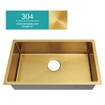 thumbnail image 4 of Tarja Fregadero Submontar YMA Home Acero Inox 304 Calibre 18 Alta Resistencia Dorado, 4 of 6