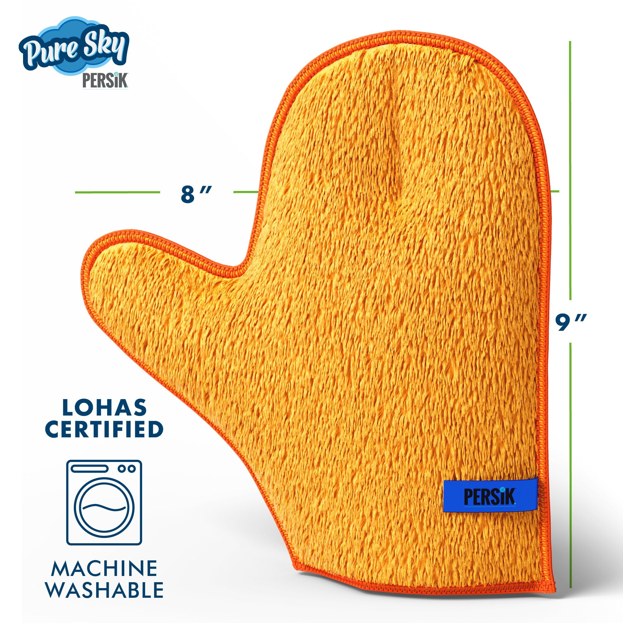Dusting Free and + No Glove/MITT Cleaning Kitchen Ultra-Microfiber Detergents - Pure-Sky + Cleaning and Cleaning - JUST Water Needed ADD Towel Cleaning Includes Cloth Glass Streak Window Sponge