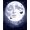 Navy Blue, Pattern 6, variant on ODIKA Moth Shaped Gothic Mystical Tarot Whimsical Round Witchy Motif for Home Office, Gaming Room, Under Desk, Non-Slip Chair-Friendly