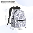 thumbnail image 2 of Pofeuu World Travel2 Print Laptop Backpack Travel Canvas Backpack for School Lightweight and Comfortable Backpack College Backpack Schoolbag, 2 of 6