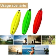 Huhudde 15pcs Fishing Foam Bobbers Peg Float Fishing Corks Slip Bobbers 1.5/2/2.5/3in Float Fishing Tackle