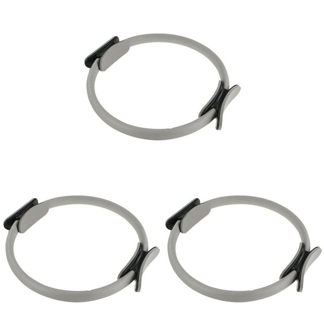 CUITING Pilates Ring Fitness Circle 14.96” Yoga Rings Circle with Dual Padded Handles for Toning Arms Thighs/Legs & Core
