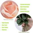 thumbnail image 3 of 12pcs Half Opened Artificial Rose Buds,17 Inch Real Touch Silk Roses with Partially Opened Flowers, Artificial Flower for Home Décor Centerpiece Wedding Bouquet,Red, 3 of 5