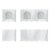 TentandTable Standard Sidewall Kit for 8 ft Sides, White, 10 ft x 20 ft