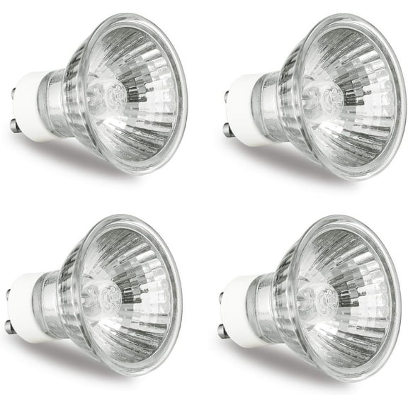 GU10 Bulb 110V 50W Light Bulbs for Candle Warmer Lamp, GU10 C, MR16 with Glass Cover, 2700K Warm White, Dimmable, Pack of 6