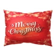 thumbnail image 2 of Funda de Almohada Decorativa Xihbxyly para el Hogar Larga Letras Navideñas, 2 of 2