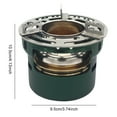 thumbnail image 2 of Outdoor Alcohol Stove Mini Barbecue Stove Portable Picnic Furnace Teapot Green (Kitchen Supplies), 2 of 10