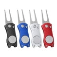 thumbnail image 3 of Windfall Golf Divot Repair Tool Foldable Pop up Button Stainless Steel & Detachable Golf Ball Marker, 3 of 7