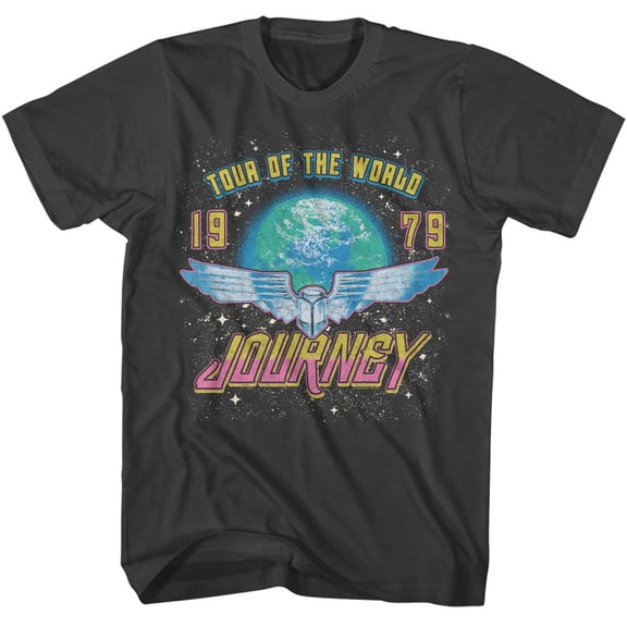 Journey Tour Of The World Smoke Adult T-Shirt Xl