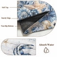 thumbnail image 6 of Blue Crab Coastal Area Rugs 2.7'x5', Washable Small Throw Rugs for Kitchen Bedroom, Beach Starfish Nautical Coral Retro Indoor Outdoor Rug Non-Slip Low Pile Carpet Runner Reversible Floor Mats, 6 of 8